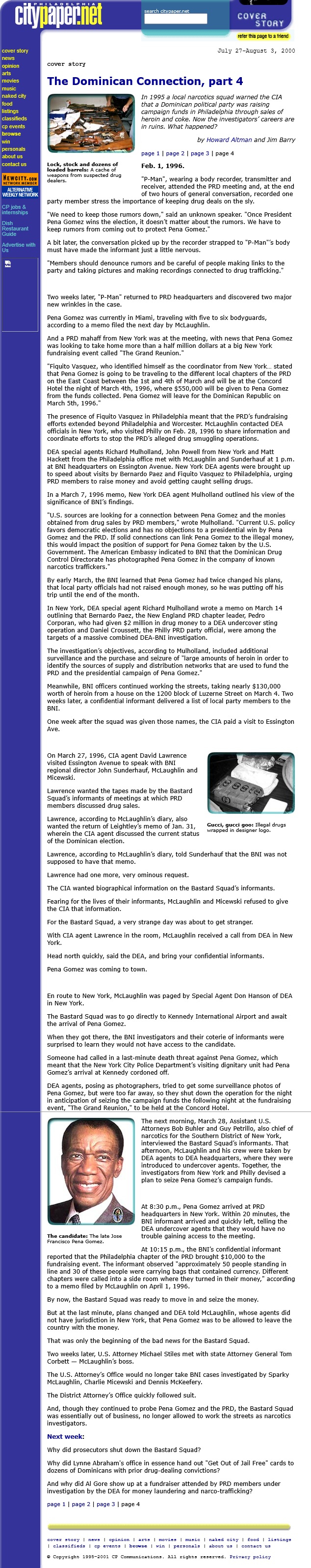 The Dominican Connection page 4 City Paper 7/27/2000
