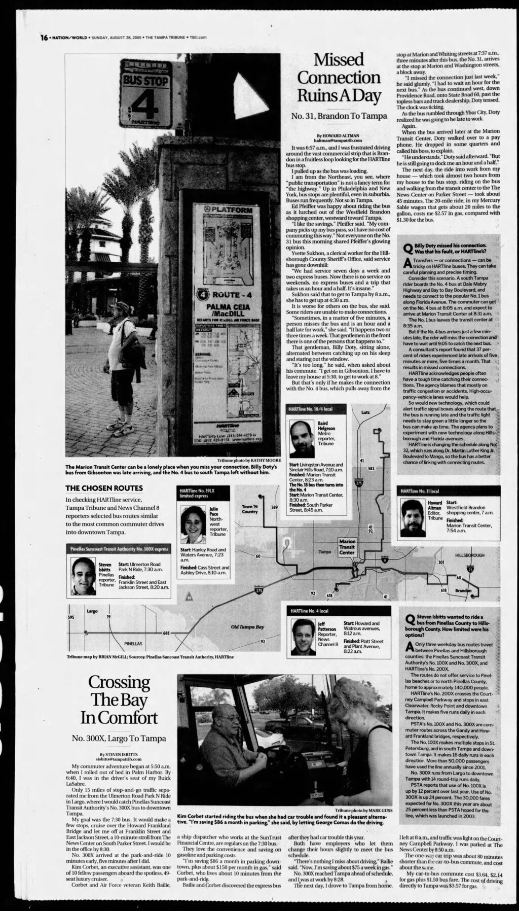 image of article Missed Connection Ruins A Day published in The Tampa Tribune newspaper