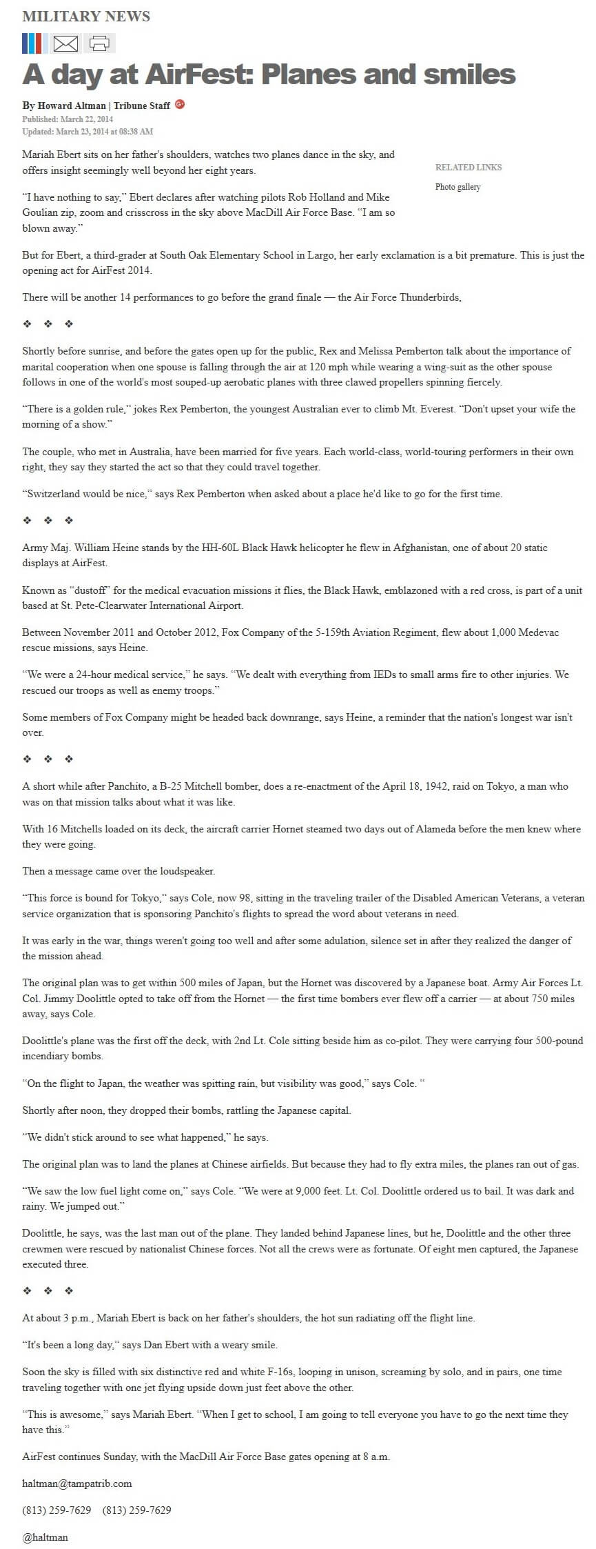 image of article A day at AirFest: Planes and smiles