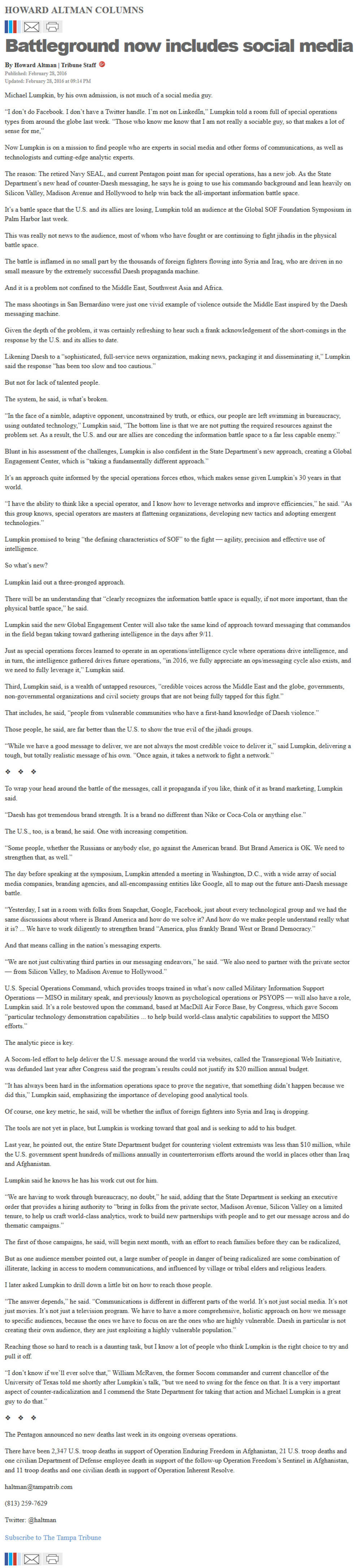 image of article Battleground now includes social media