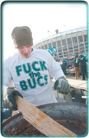 Philadelphia Eagles Fan parking lot